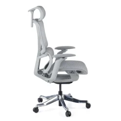 Sedia da Ufficio Ergonomica AeroFit, Alte Prestazioni, Struttura Bianca