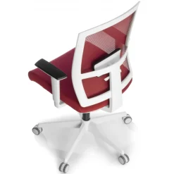 Sedia da ufficio ergonomica Akira white, meccanismo syncro