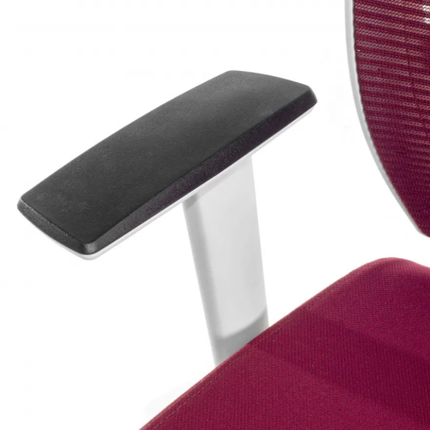 Sedia da ufficio ergonomica Akira white, meccanismo syncro