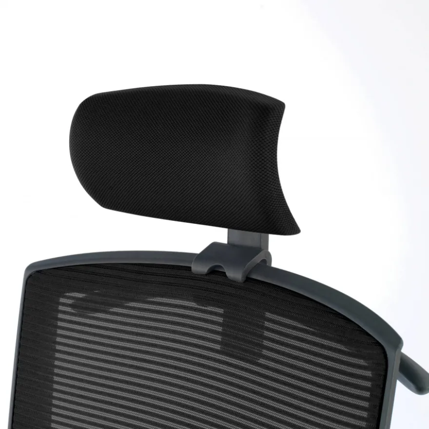 Sedia da ufficio ergonomica Akira con poggiatesta