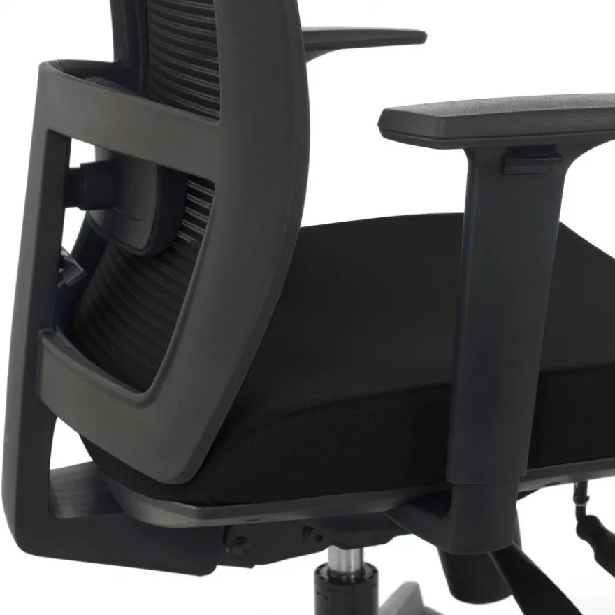 Sedia da ufficio ergonomica Akira, meccanismo syncro