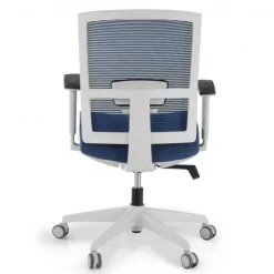 Sedia da ufficio ergonomica Akira white, meccanismo syncro