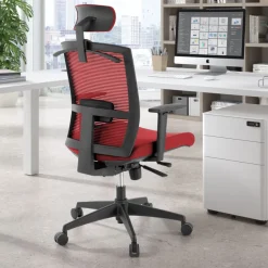 Sedia da ufficio ergonomica Akira con poggiatesta