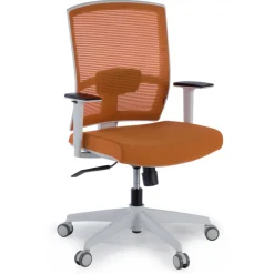 Sedia da ufficio ergonomica Akira white, meccanismo syncro