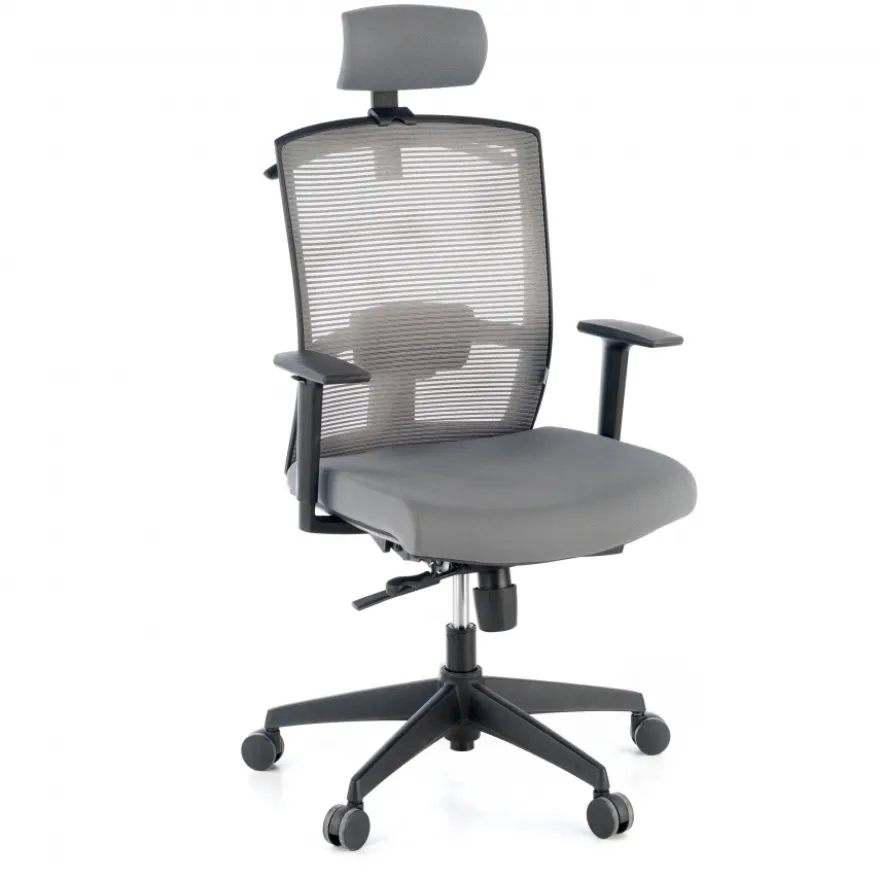 Sedia da ufficio ergonomica Akira con poggiatesta