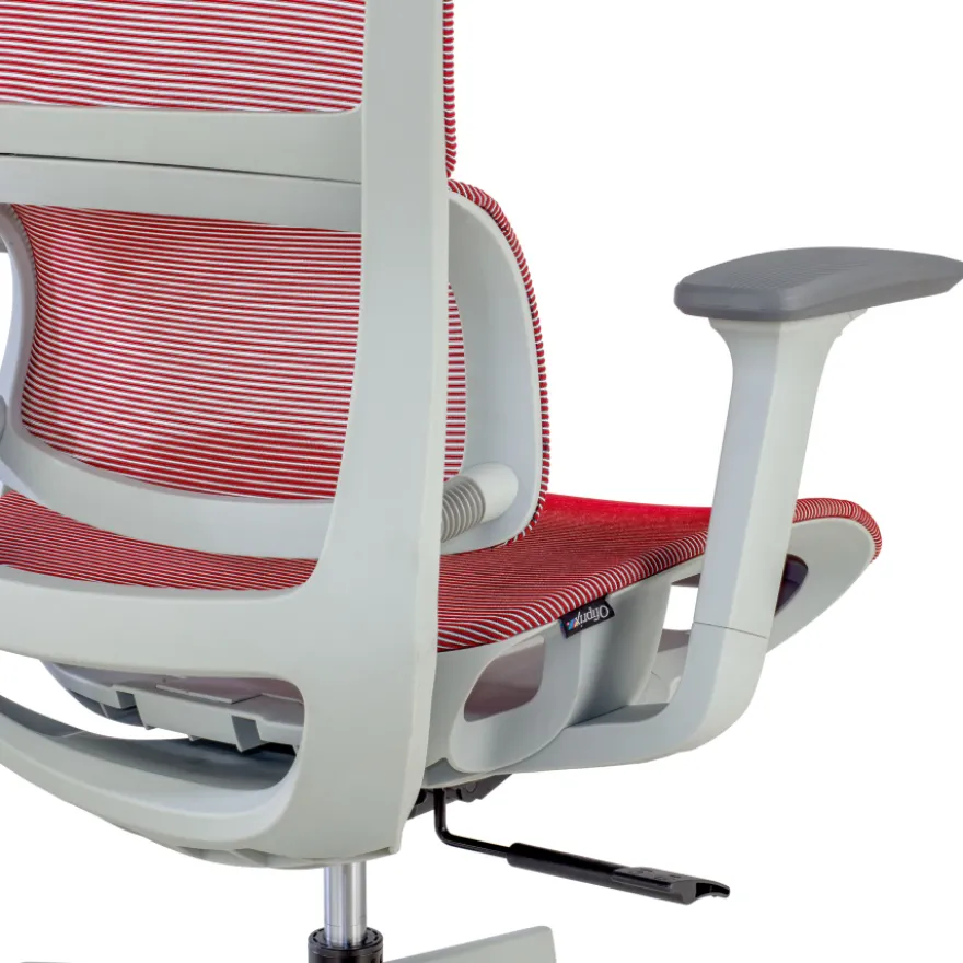 Sedia da Ufficio Ergonomica Balance Pro White, Braccioli 3D