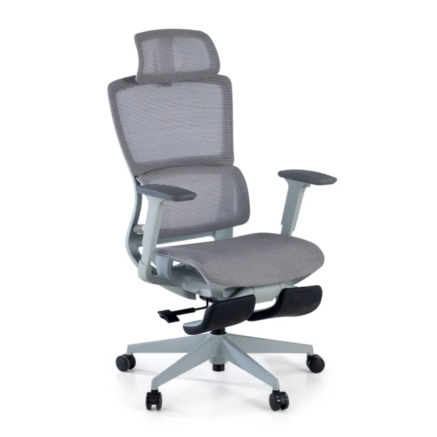 Sedia da ufficio ergonomica con poggiapiedi Balance Pro, Braccioli 3D
