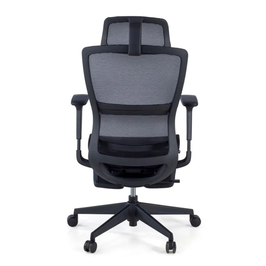 Sedia da ufficio ergonomica con poggiapiedi Balance Pro, Braccioli 3D