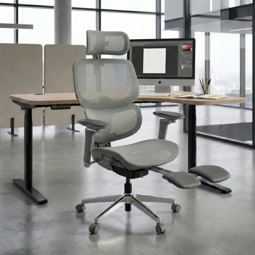 Sedia da ufficio ergonomica Erghos X2, supporto lombare flessibile