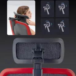 Sedia da ufficio ergonomica Erghos X2, supporto lombare flessibile