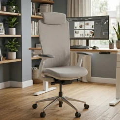 Sedia da ufficio ergonomica Gemini, braccioli 4D e supporto lombare