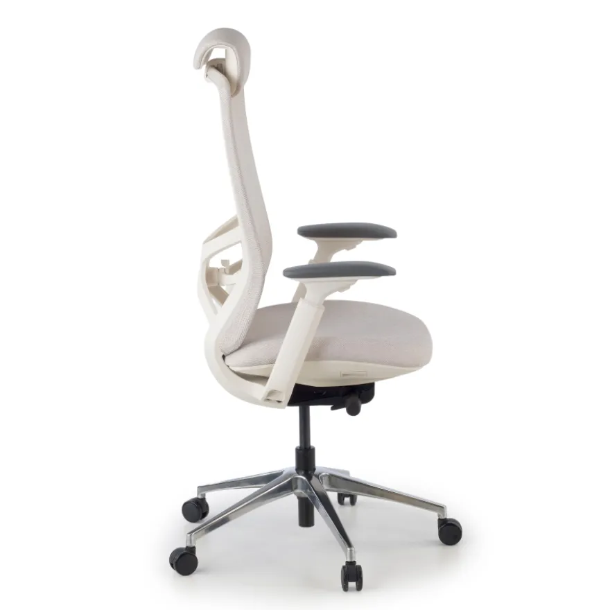 Sedia da ufficio ergonomica Gemini, braccioli 4D e supporto lombare
