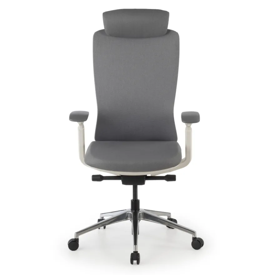 Sedia da ufficio ergonomica Gemini, braccioli 4D e supporto lombare