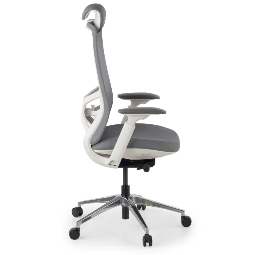 Sedia da ufficio ergonomica Gemini, braccioli 4D e supporto lombare