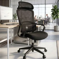 Sedia da Ufficio Ergonomica Nebula, cuscino lombare