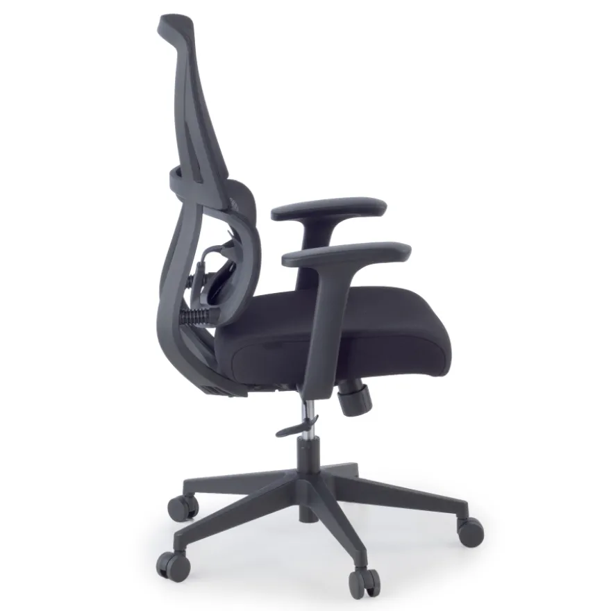 Sedia da Ufficio Ergonomica Orbit con Supporto Lombare, Seduta Imbottita