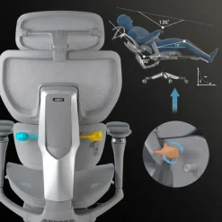 Sedia da ufficio ergonomica premium X4Pro, prestazioni massime