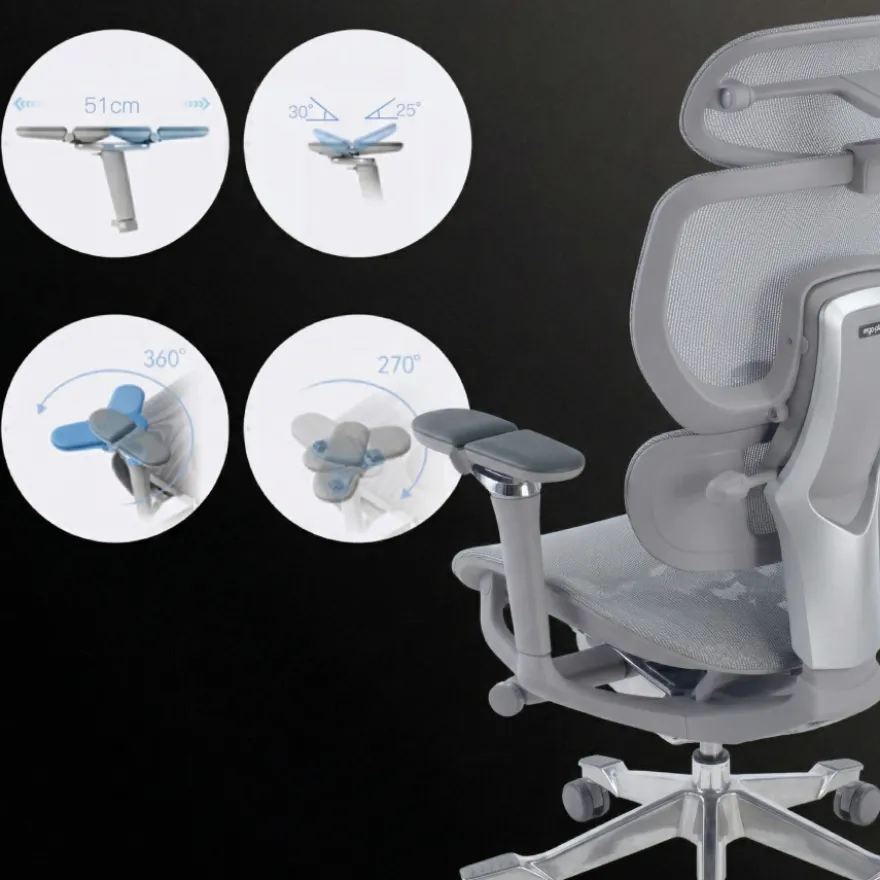 Sedia da ufficio ergonomica premium X4Pro, prestazioni massime