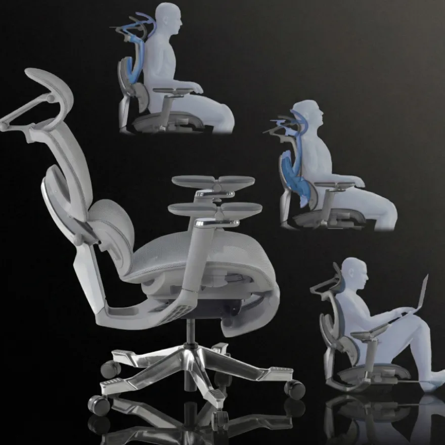 Sedia da ufficio ergonomica premium X4Pro, prestazioni massime