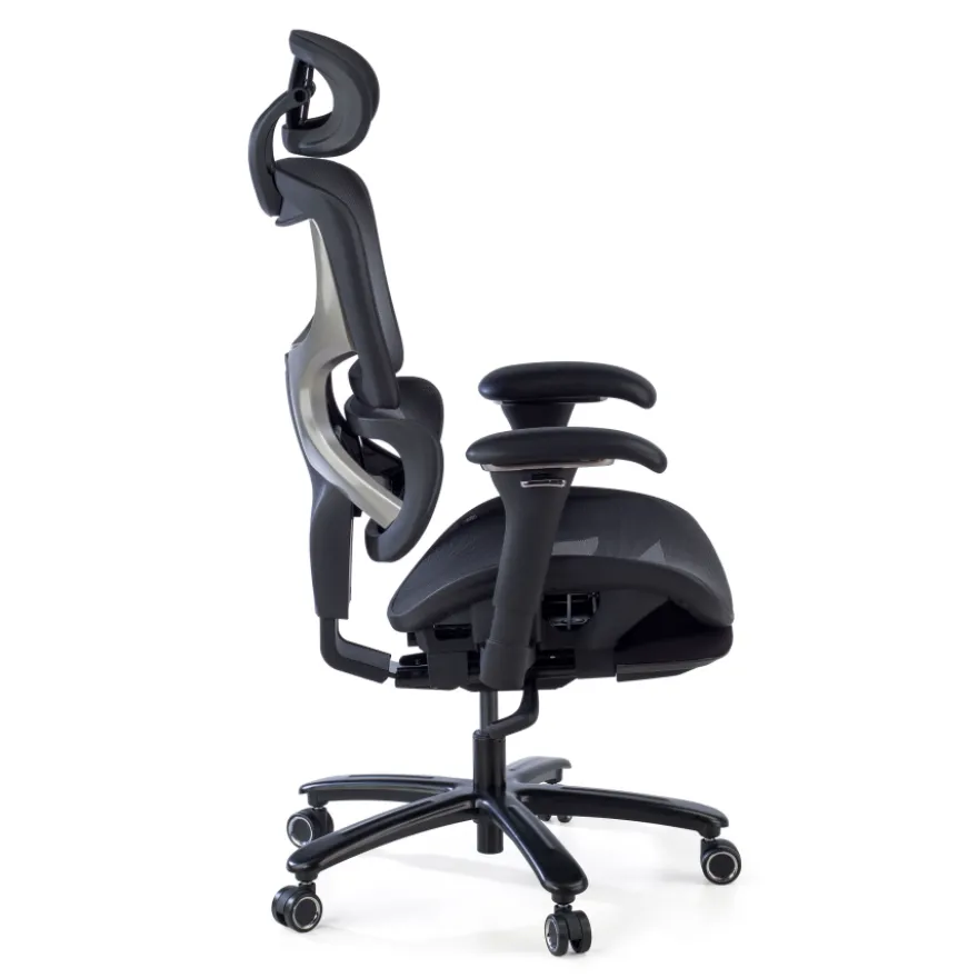Sedia da Ufficio Ergonomica Sakura black, schienale reclinabile