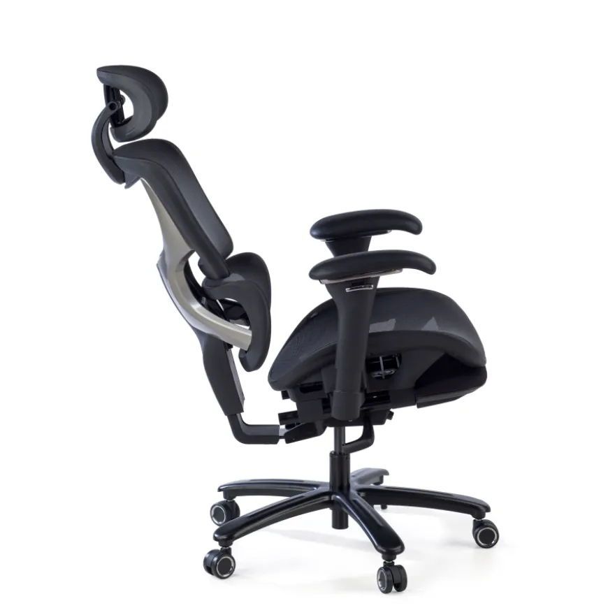 Sedia da Ufficio Ergonomica Sakura black, schienale reclinabile