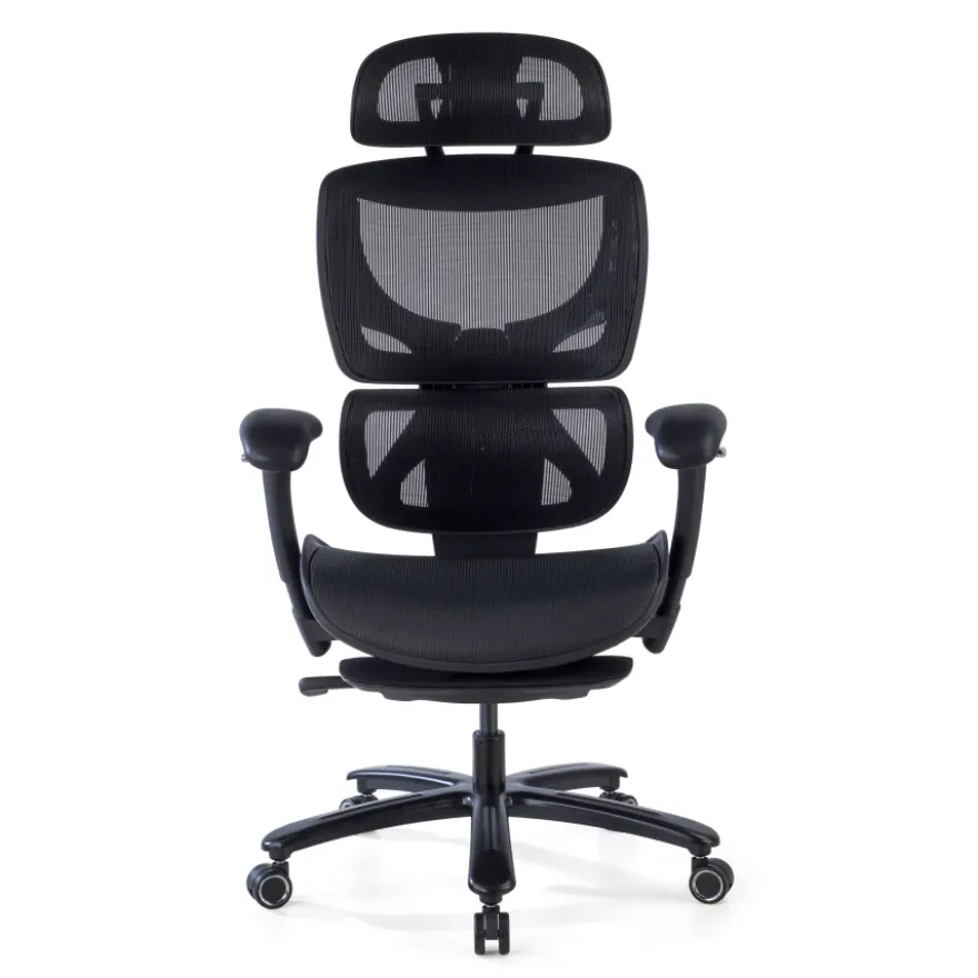 Sedia da Ufficio Ergonomica Sakura black, schienale reclinabile