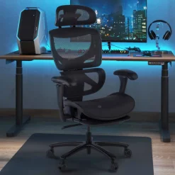 Sedia da Ufficio Ergonomica Sakura black, schienale reclinabile