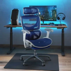 Sedia da Ufficio Ergonomica Sakura white, schienale reclinabile
