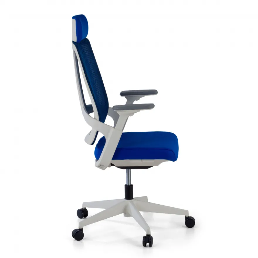 Sedia da Ufficio Ergonomica Team white, Tecnologia e Design