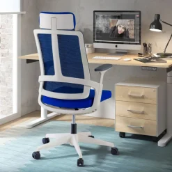 Sedia da Ufficio Ergonomica Team white, Tecnologia e Design