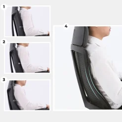 Sedia da Ufficio Ergonomica Team white, Tecnologia e Design