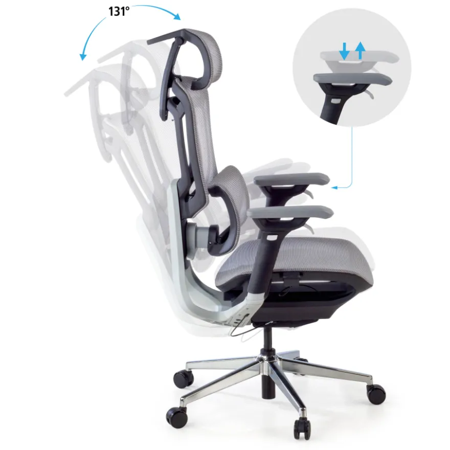 Sedia da Ufficio Ergonomica Valkyr, schienale auto-adattabile