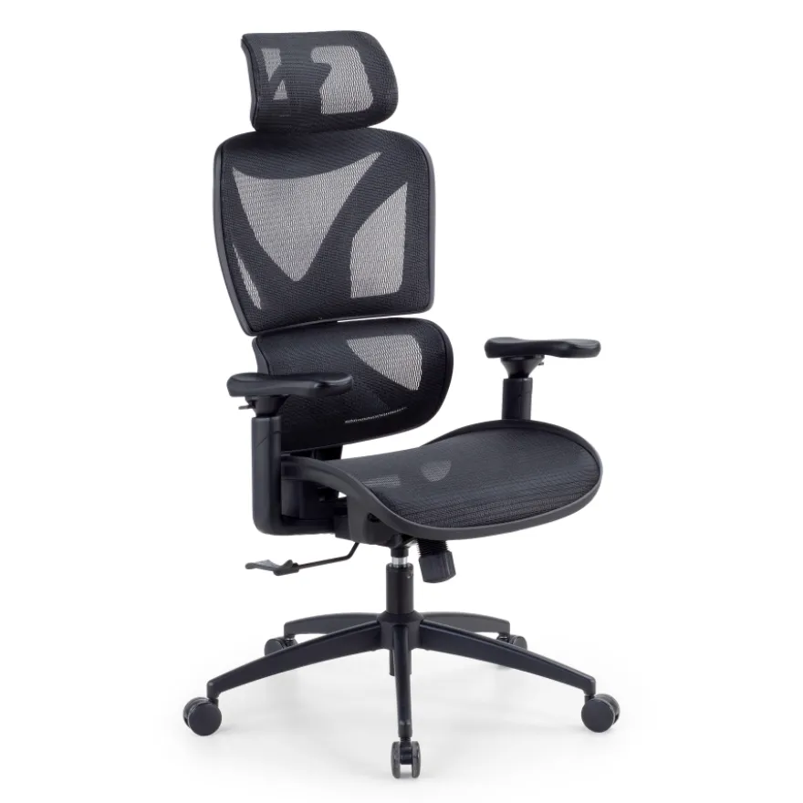 Sedia da ufficio ergonomica Velstrom con supporto lombare e braccioli 3D