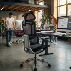 Sedia da Ufficio Ergonomica Valkyr, schienale auto-adattabile
