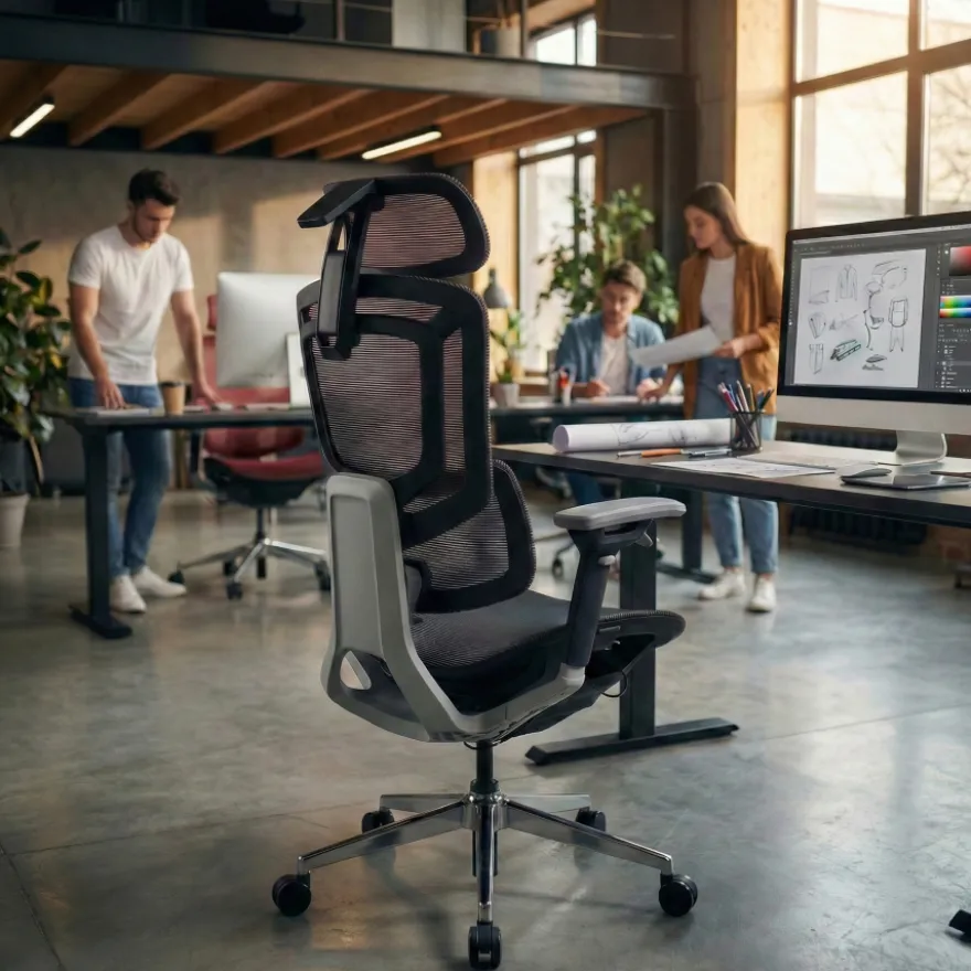 Sedia da Ufficio Ergonomica Valkyr, schienale auto-adattabile