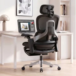 Sedia da ufficio ergonomica ZenMax con poggiapiedi, massime prestazioni