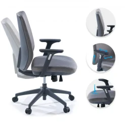 Sedia da Ufficio Five, Imbottitura Spessa, Tessuto Ignifugo