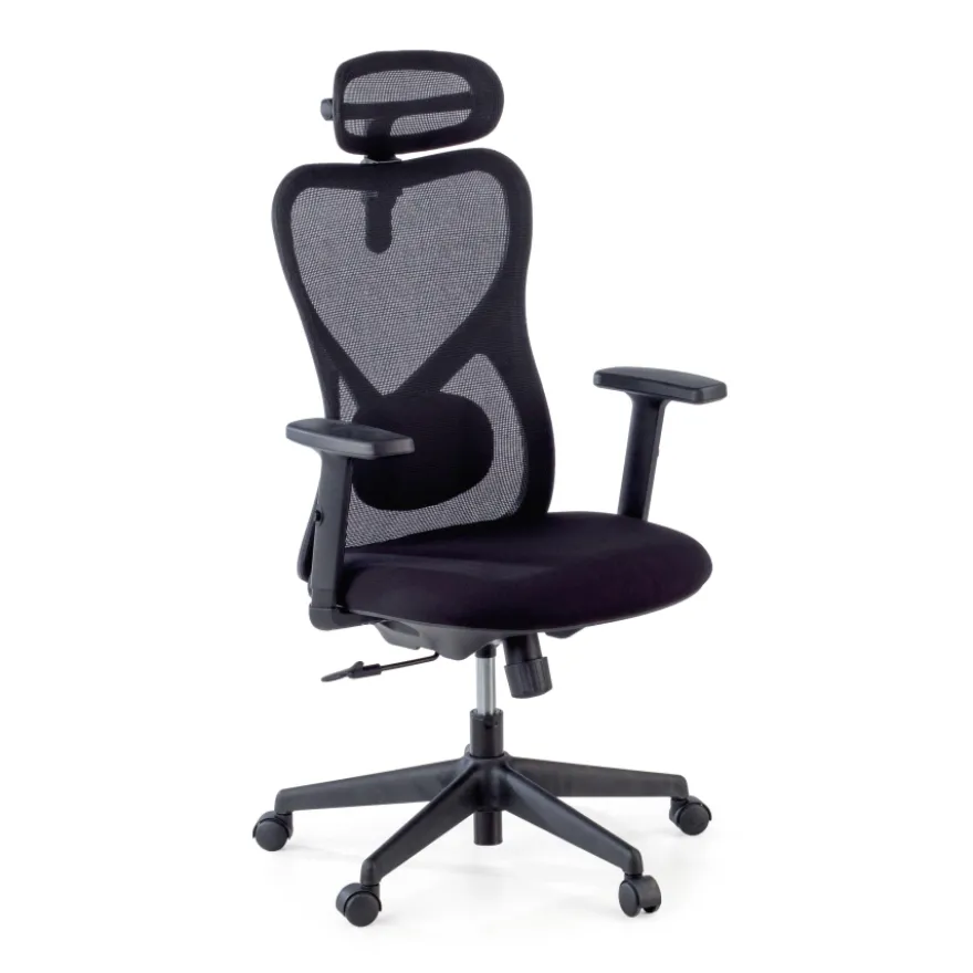 Sedia da Ufficio Fusion black, supporto lombare
