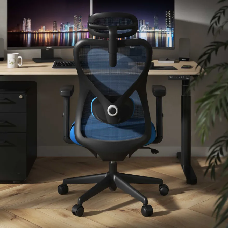 Sedia da Ufficio Fusion black, supporto lombare
