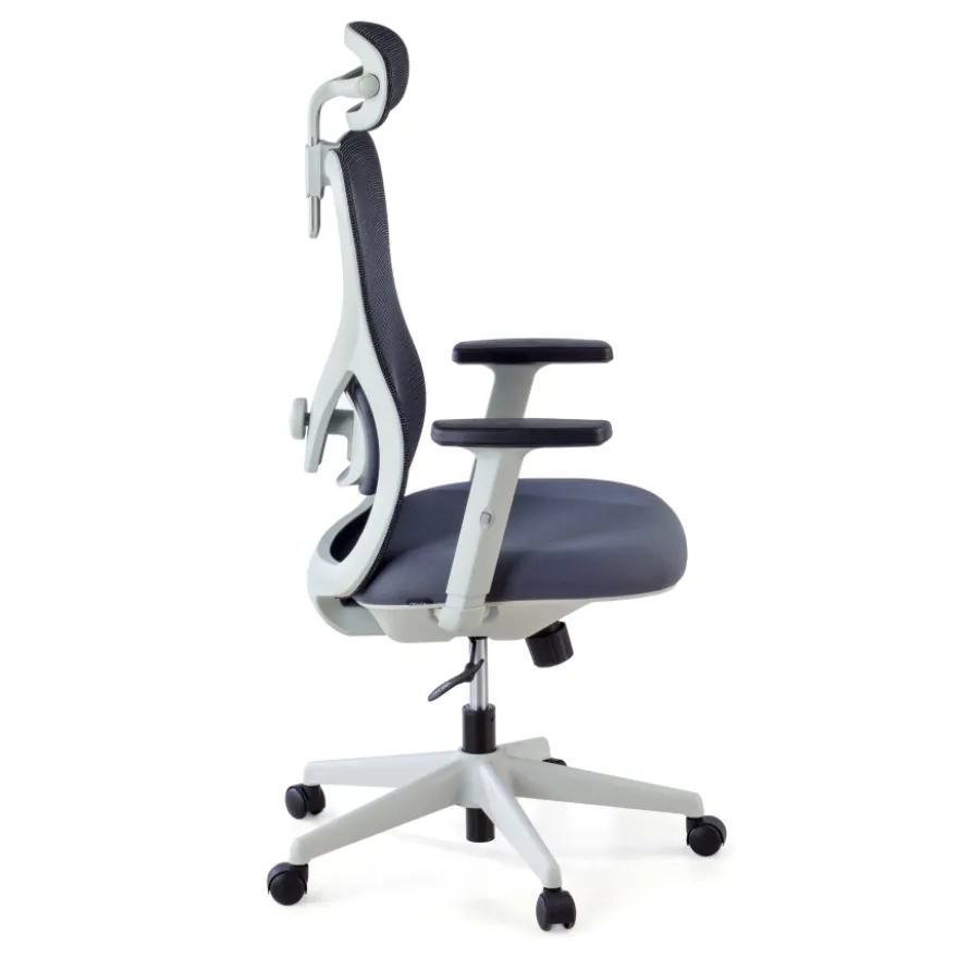 Sedia da Ufficio Fusion White, supporto lombare