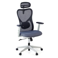 Sedia da Ufficio Fusion White, supporto lombare
