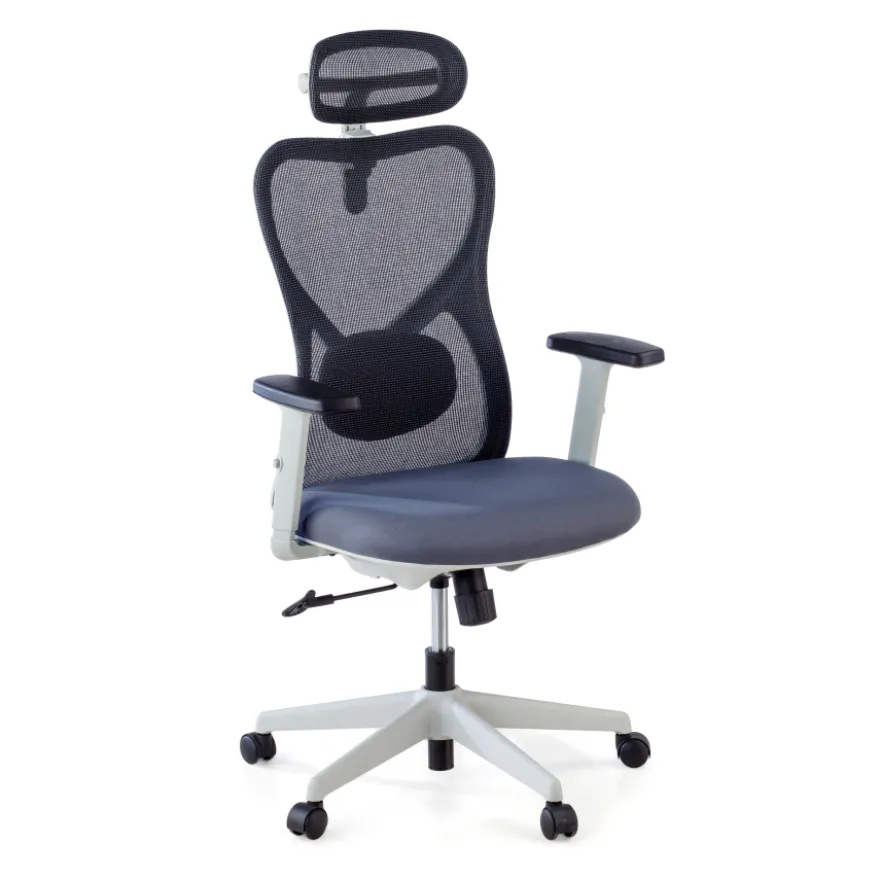 Sedia da Ufficio Fusion White, supporto lombare