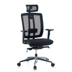 Sedia da ufficio giapponese Hiro, ergonomica, schiuma iniettata, poggiatesta