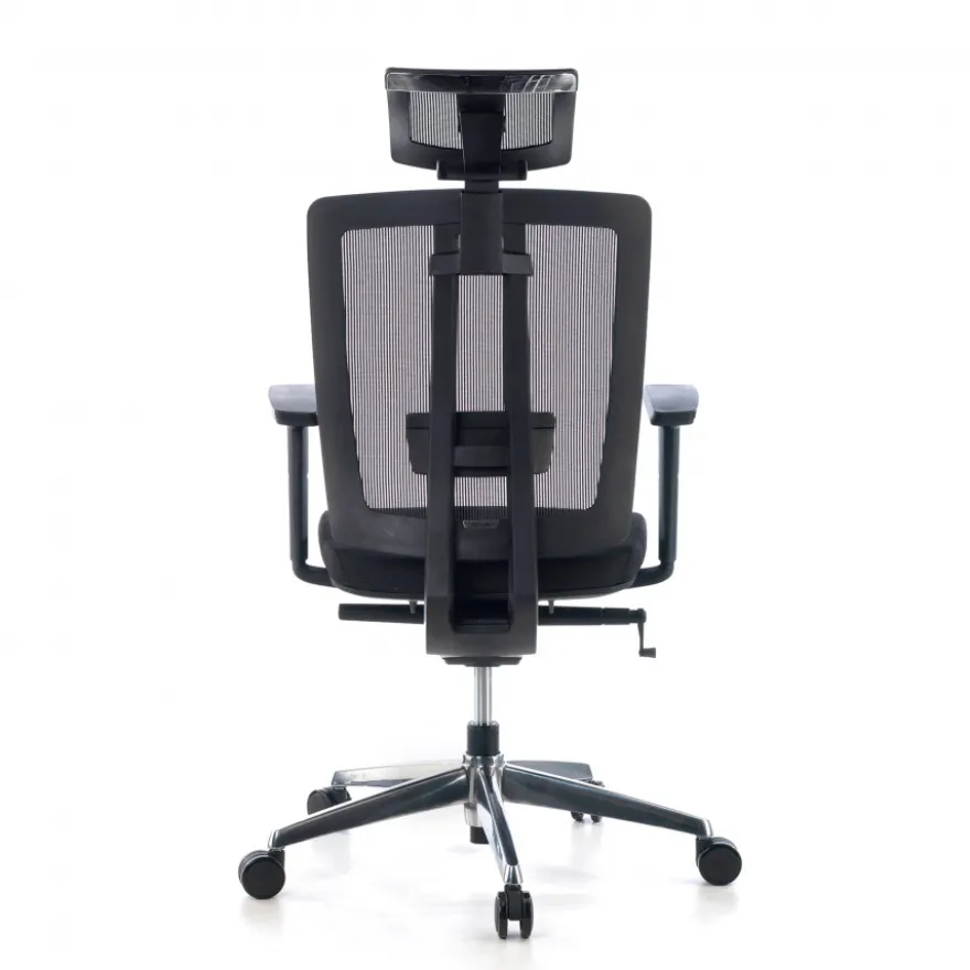 Sedia da ufficio giapponese Hiro, ergonomica, schiuma iniettata, poggiatesta