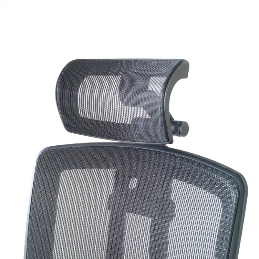 Sedia da ufficio giapponese Hiro, ergonomica, schiuma iniettata, poggiatesta