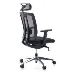 Sedia da ufficio giapponese Hiro, ergonomica, schiuma iniettata, poggiatesta