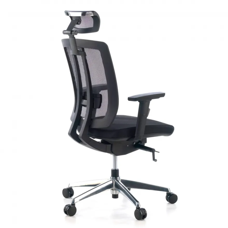 Sedia da ufficio giapponese Hiro, ergonomica, schiuma iniettata, poggiatesta