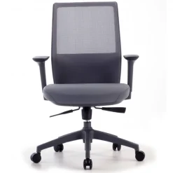 Sedia da ufficio professionale Five, rossa, cuscino lombare, completamente regolabile