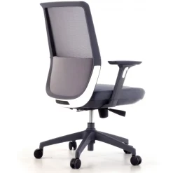 Sedia da ufficio professionale Five, rossa, cuscino lombare, completamente regolabile