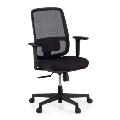 Sedia da ufficio professionale Kaito black, utilizzo di 8 ore